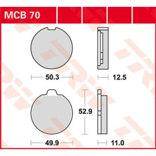 Bremsklötze TRW MCB070