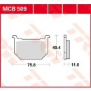 Bremsklötze TRW MCB509 oder SBS 533HF