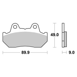 Bremsklötze BREMBO 07HO1010 (MCB 544)