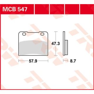 Bremsklötze TRW MCB547