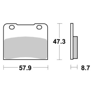 Bremsklötze NISSIN 2P-240 (MCB 547); SP