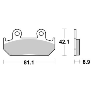 Bremsklötze VESRAH VD-162NA (MCB 562); SP