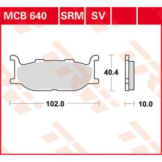 Bremsklötze TRW MCB640