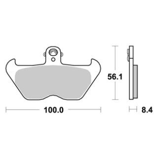 Bremsklötze BREMBO 07BB24SA (MCB 680 SV)