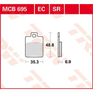 Bremsklötze TRW MCB695EC