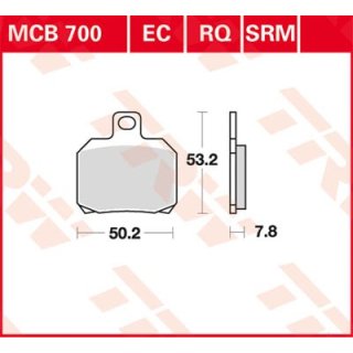 Bremsklötze TRW MCB700EC