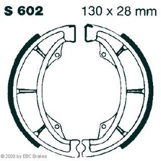 Bremsbacken EBC S602;130x28 mm (MCS 855)