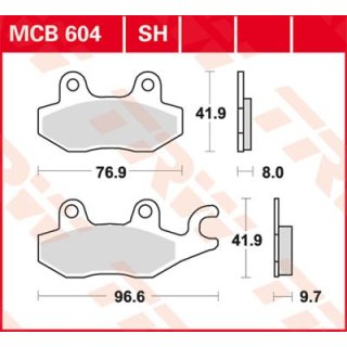 Bremsklötze TRW MCB604