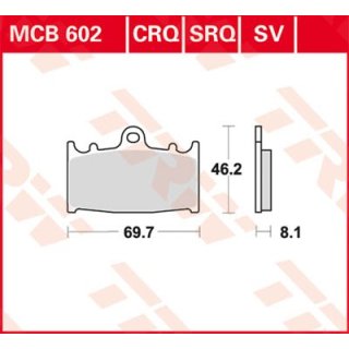 Bremsklötze TRW MCB602