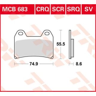 Bremsklötze TRW MCB683