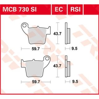 Bremsklötze TRW MCB730EC