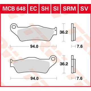 Bremsklötze TRW MCB648SH