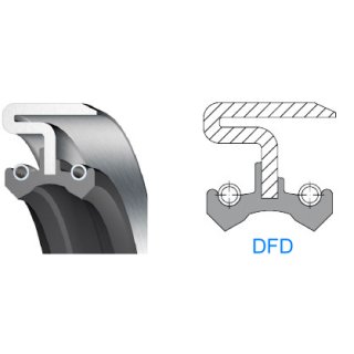 Wellendichtring  8x24x7 DUO