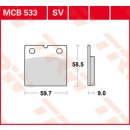 Bremsklötze TRW MCB533 oder SBS 554HF